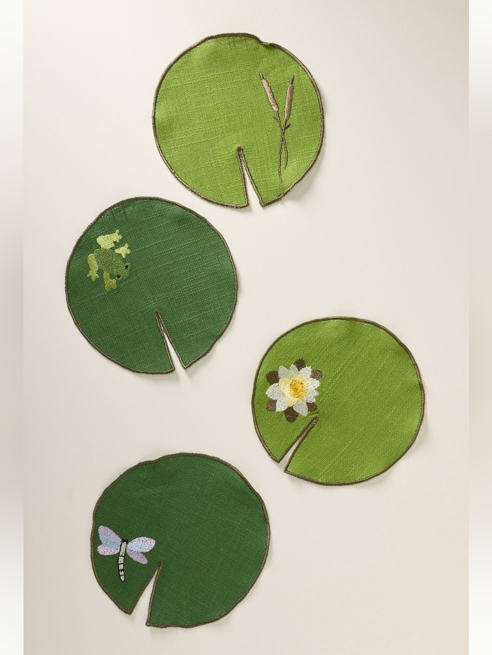 ISO lilypad floating cocktail napkins